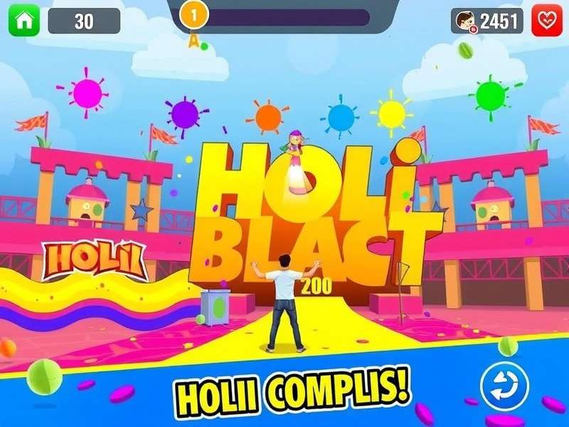 Holi Color Blast Game Screenshot